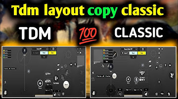 How to copy TDM or Arena Layout in classic bgmi | Copy classic mode settings to tdm | easy tutorial