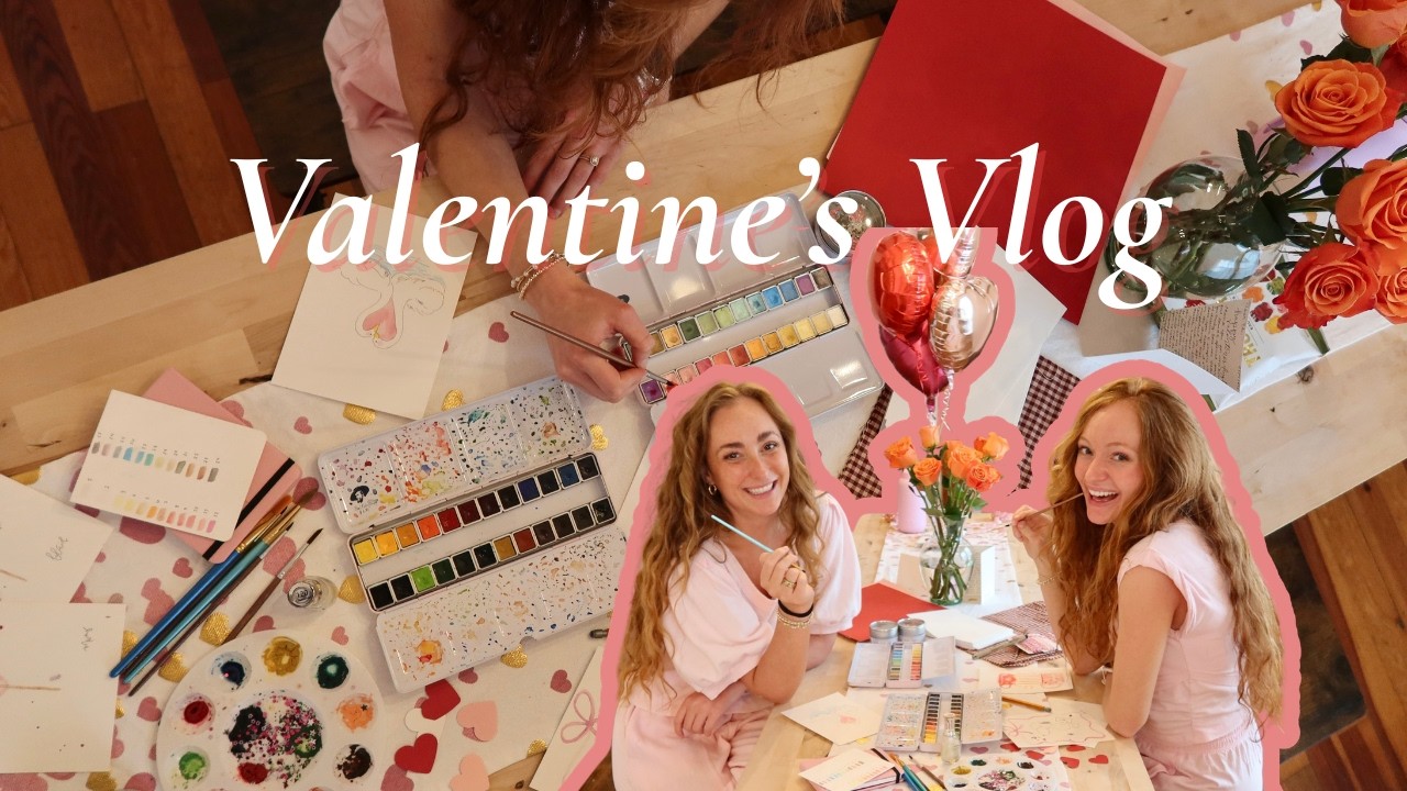 Valentine's Week in My Life 💕| crafting, pottery decorating, OB appointment, & more💌