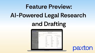 Paxton AI Assistant: Research and Draft Legal Documents in Minutes