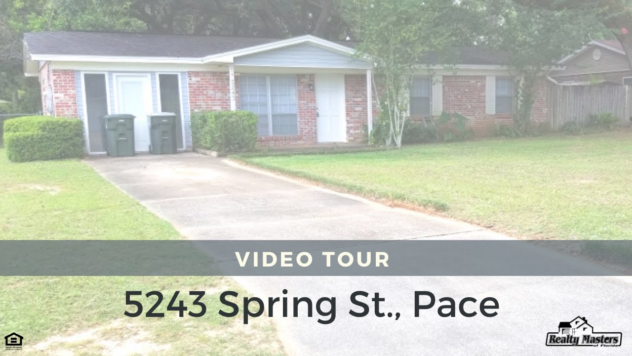 5243 Spring St, Pace, Florida Home for Rent YouTube