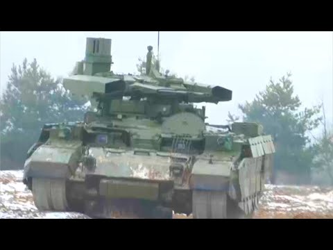 Video: Podporné bojové vozidlo Terminátora. BMPT 