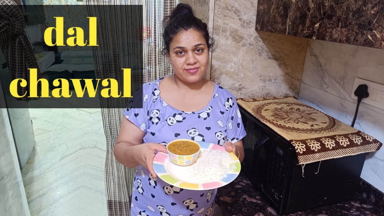 Making dal chawal ..dal with boil rice..basic indian food..