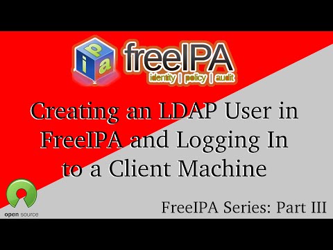 FreeIPA - Part 3 - Web GUI Overview, setting up our first User, then log into our client via LDAP
