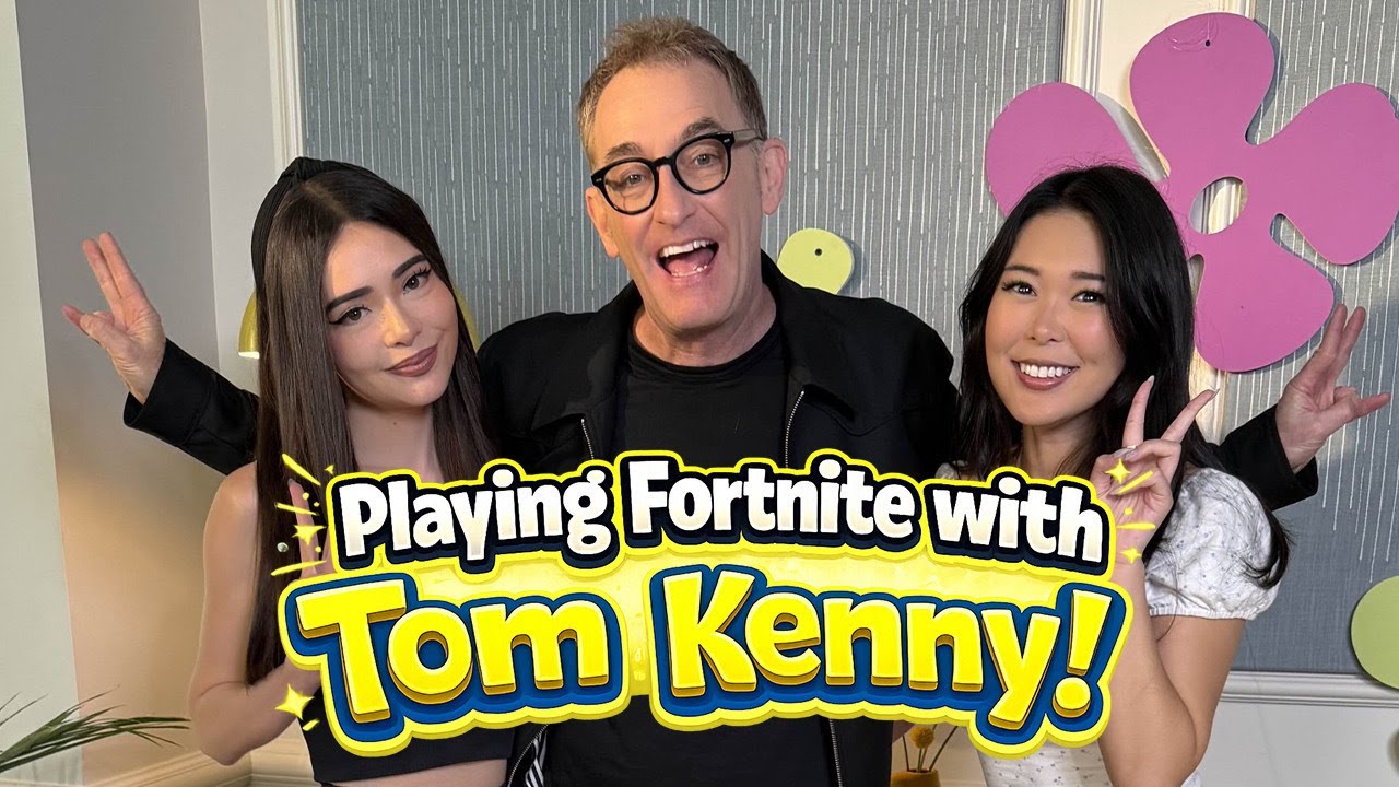 Extra Emily Plays Fortnite with Katchii and SpongeBob voice actor Tom Kenny!