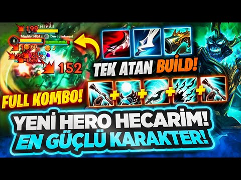Wild Rift:YENİ HERO HECARİM! OYUNUN EN GÜÇLÜSÜ! HER EL BANLAYIN! TEK ATAN KOMBO BUİLD! @shimawr