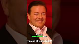 Ricky Gervais Roasted on Talk Show: Shoddy Work! 🔥 #shorts