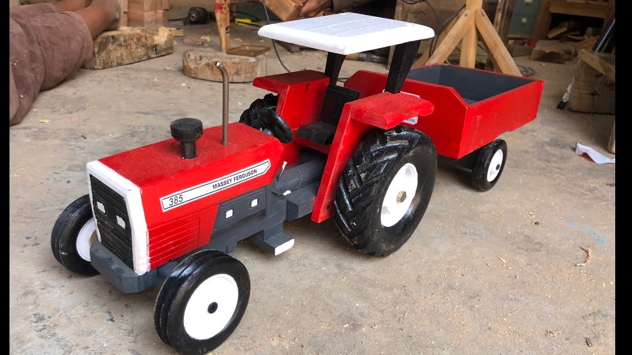Amazing Woodworking | Carpenter Makes Wooden Tractor Trolley 