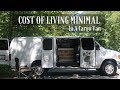 Cost Of Living Minimal In A Van