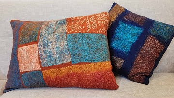 Beginner Nuno Felting Tutorial - DIY Nuno Felt Pillows