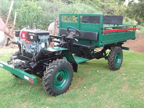 carreta agricola 4x4 chassi hilux (girico) motor 30cv 