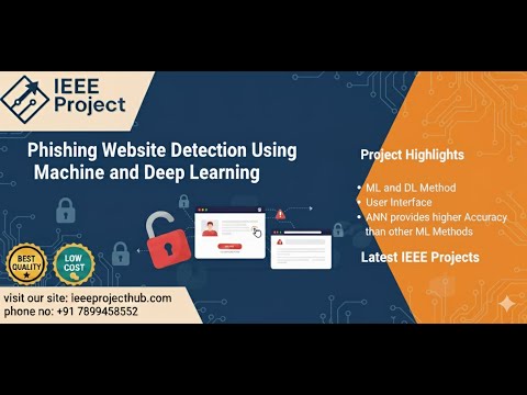 Phishing Website Detection Using Machine Learning & Deep Learning| IEEE Project |All Academic Levels