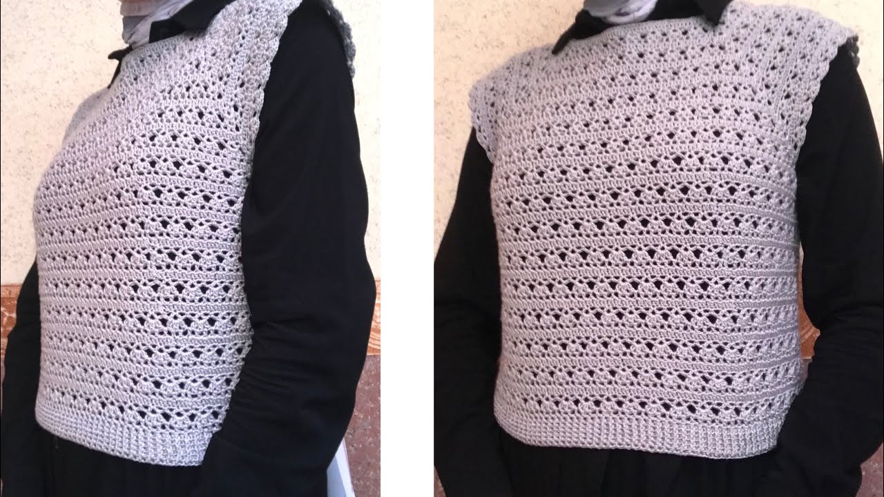 الجزء الثاني | بلوزة كروشيه صيفي | غرزة زهرة اللوتس 🌸