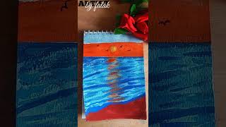 Acrylic Painting Tutorial - Ocean Sunset Beginner To Intermediate