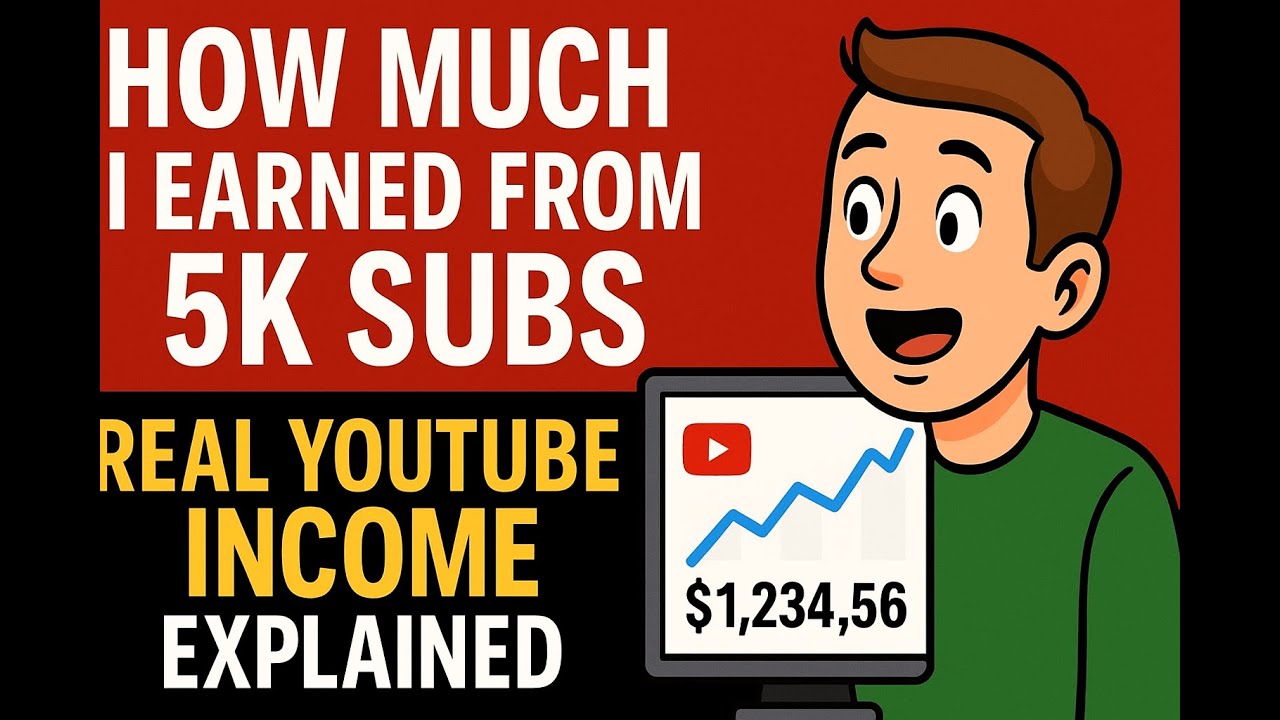 5K Subs = How Much $$? 💰 Inside My Real YouTube Payout in 2025! - YouTube