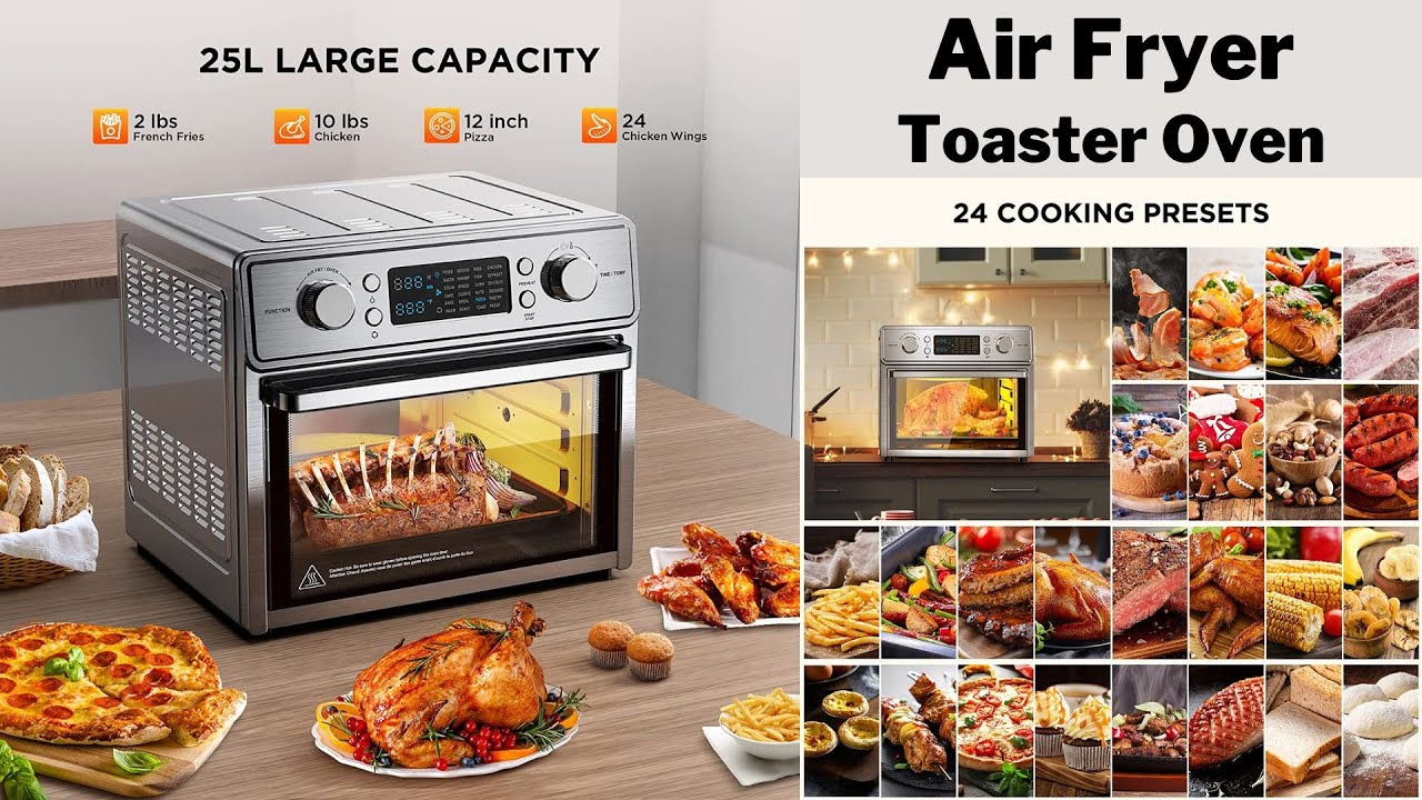 Air Fryer Oven, 24 in 1 Air Fryer Toaster Oven YouTube