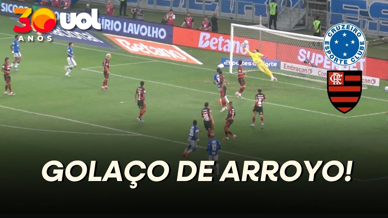 CRUZEIRO DEIXA TUDO IGUAL CONTRA O FLAMENGO COM UM GOLAÇO DE ARROYO!