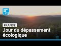 France : jour du dépassement écologique, épuisement des ressources naturelles annuelles