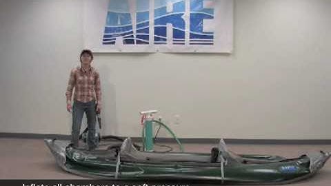How to properly inflate a kayak.