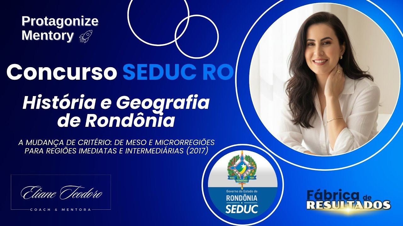 Concurso SEDUC RO | Regiões Geográficas | História e Geografia de Rondônia