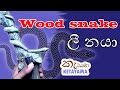 The cobra model made of wood, දර ලීයකින් නාගයෙක් මවමු
