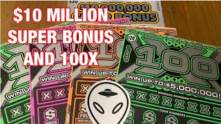 10 Million Super Bonus & 100X Tickets‼️ California Lottery Scratchers🤞🍀🍀🍀