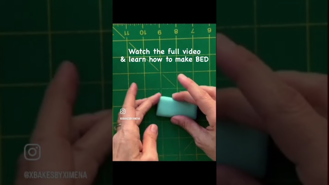 How to make a fondant pillow, watch the full video & learn how to make a fondant BED