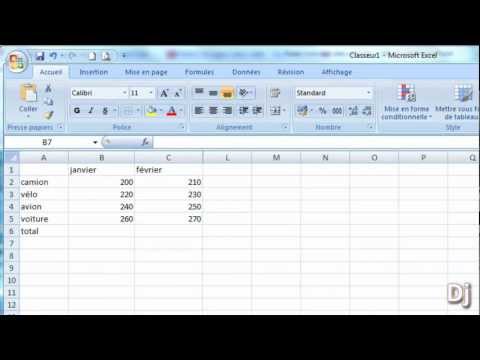 Vidéo: Comment Faire Un Montant Dans Excel