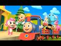 I'm a Jolly Train Choo Choo! | Learning Animals Educational Rhymes | Newborn Songs with LuLu LaLa