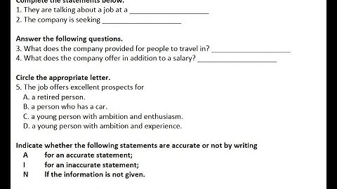 Unit 4: Listening Activity No.5