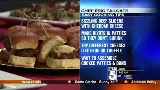 Super bowl game day recipes with chef eric crowley on the ktla 5
morning news
