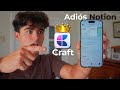 Probé la app que podría acabar con Notion y Apple Notes: Craft