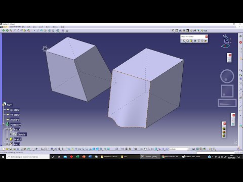 Catia v5 022: Draft Angle, Variable Angle Draft.