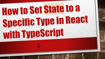 How to Set State to a Specific Type in React with TypeScript