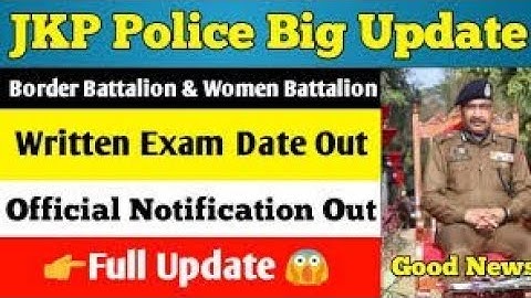 JKP border battalion||written exam update||Mock test 2022
