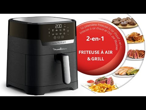 Moulinex Easy Fry & Grill Digital 2 in 1 Air Fryer + Grill with 8 Automatic Programs