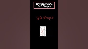 INTRODUCTION TO 3 DIMENSIONAL SHAPES! The full video is out now!  #learning #math #maths #education