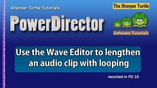 PowerDirector - Use the Wave Editor to lengthen a music clip with looping screenshot 4