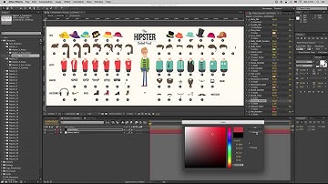 Hipster Tutorial 1 - Character Customisation - (After Effects Template)