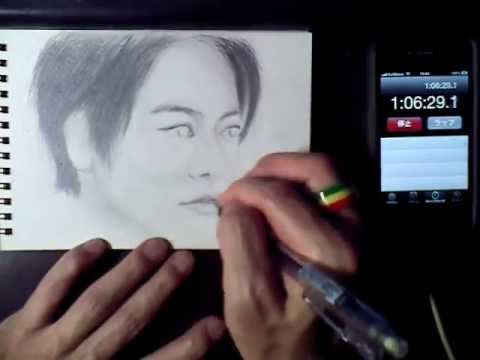 「とんび」　佐藤　健（旭　役）氏を描いてみた。修行画14