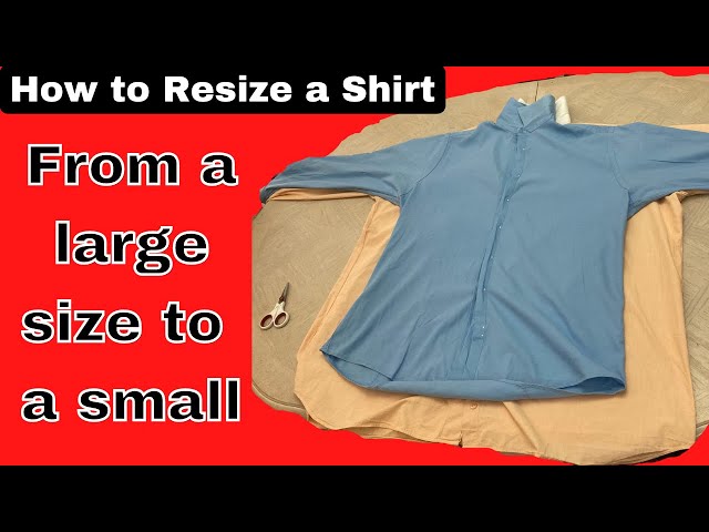 how to resize a dress shirt (Fast Easy Tutorial) How to alter a shirt that's too small DIY widen shirts using a rectangle pt1