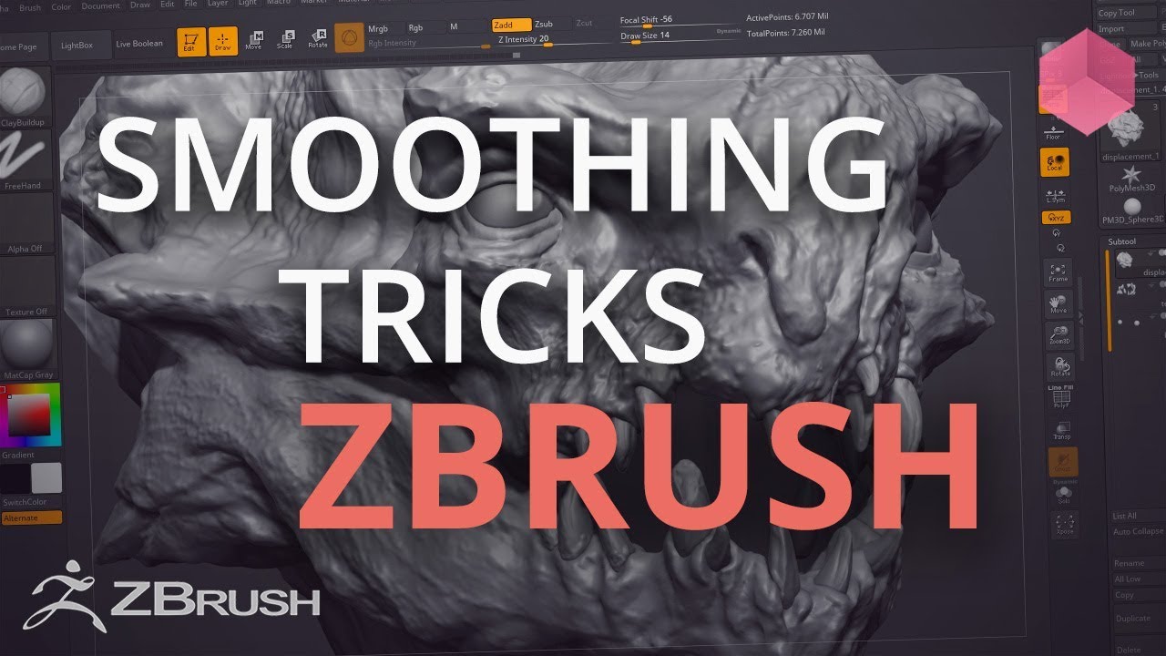 smooth strong zbrush