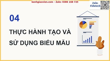 Giáo án powerpoint Bài 4: Tạo và sử dụng biểu mẫu | GA điện tử Tin học ứng dụng 11 Cánh Diều