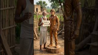 Mahesh Babu Wooden Statue Carving 🔥 Ultra Realistic Handcrafted Art #MaheshBabu #WoodArt