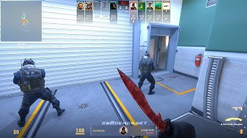 зашел за спину с ножом!