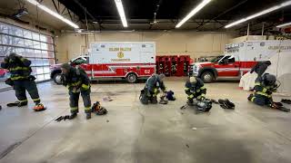How Fast Can You Gear Up? Fire Fighter Training