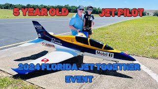 Meet the Youngest RC Turbine Jet Pilot! | 5-Year-Old Sensation at 2024 Florida Jet Together Event