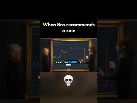 When your brother recommends a coin 📉😂 #crypto #memes #shorts