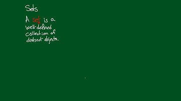 Section 5.1 - Sets Part 1