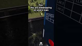 Pov: trainhopping on sock’s train in Train Sim #train #roblox #shorts
