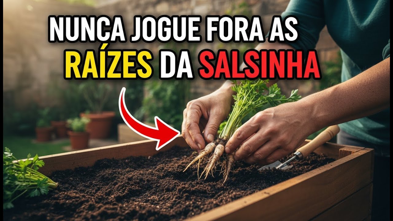 NUNCA Jogue Fora as Raízes da Salsinha: Transforme em Horta Perene Grátis